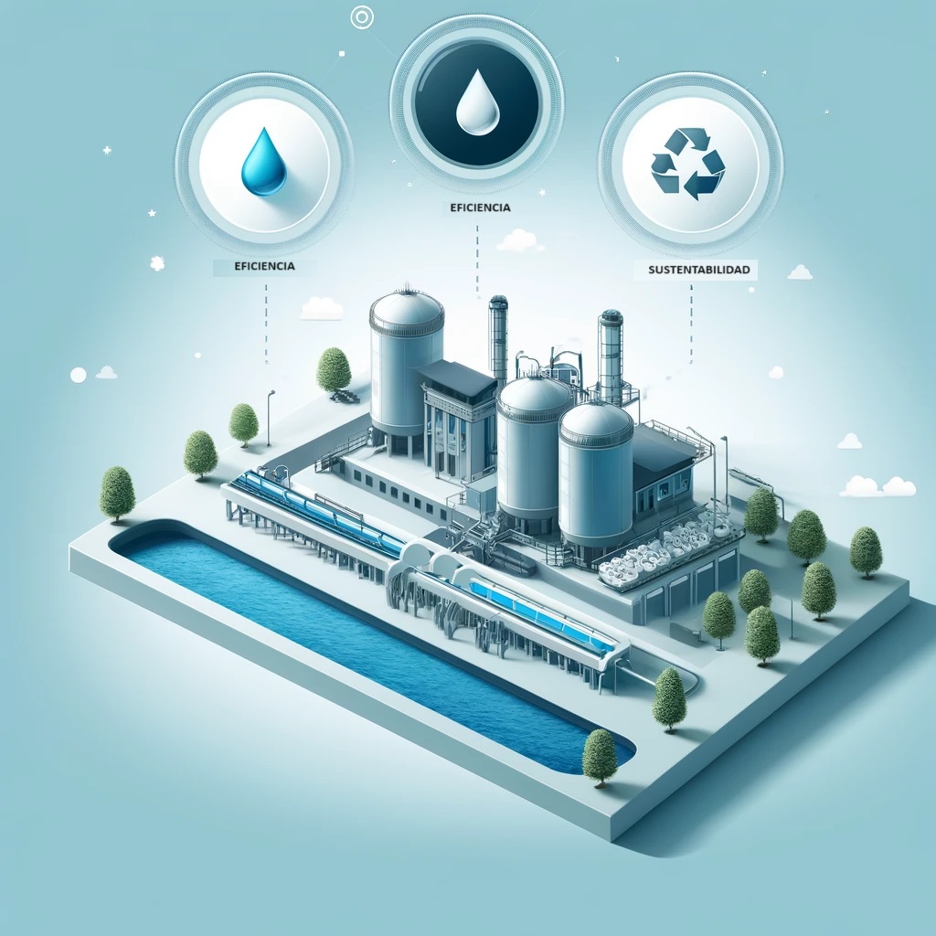 Planta de tratamiento y enfoque de economía circular